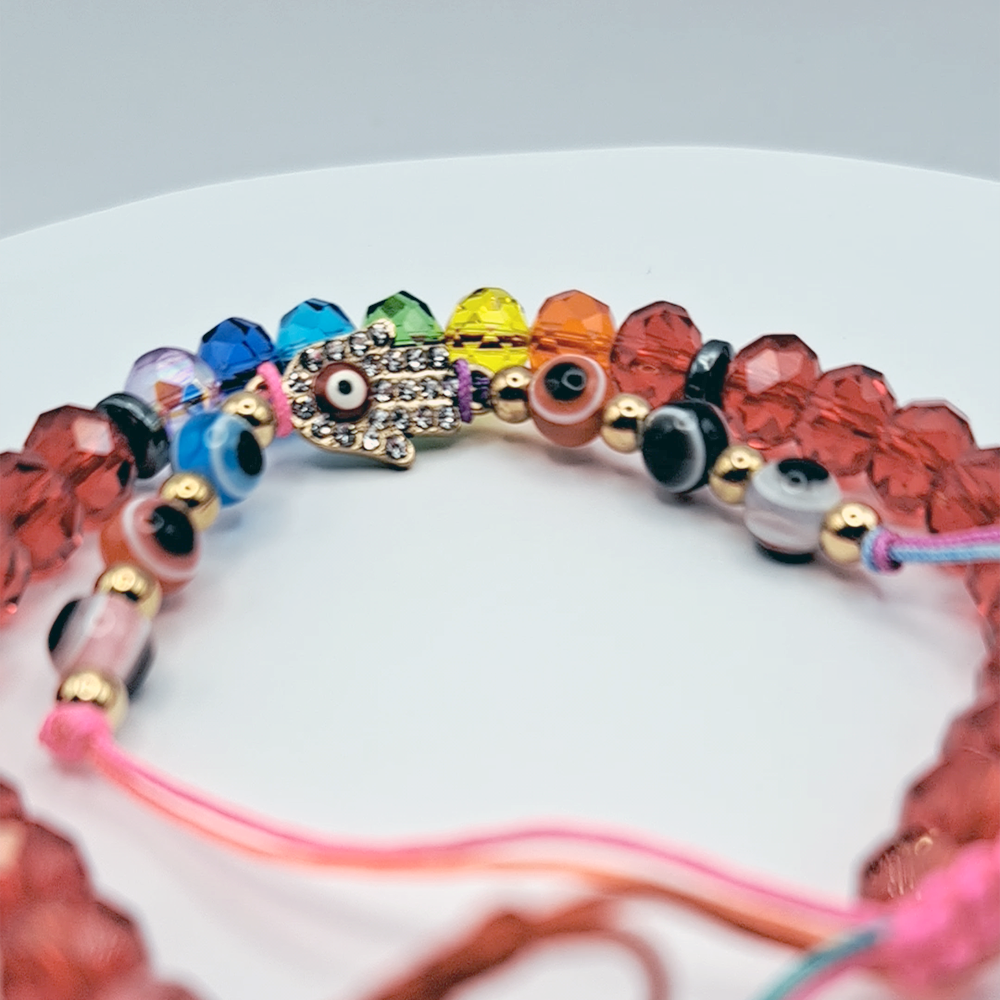 Hamsa + 7 Ojos Turcos + Chakras