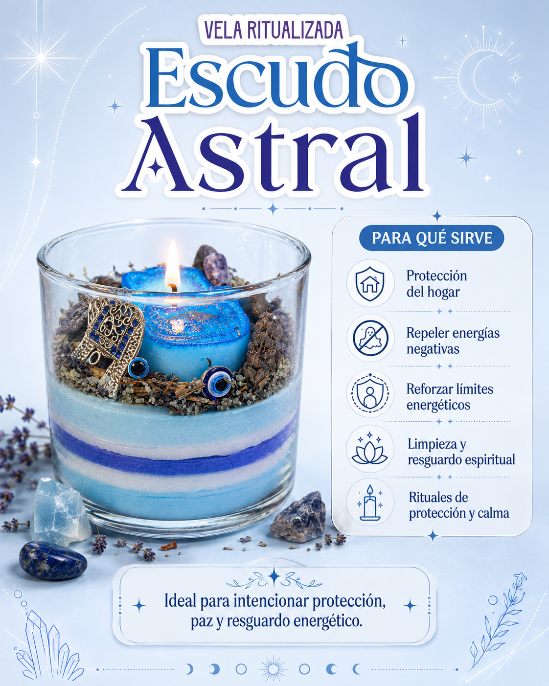 Escudo Astral: Vela Ritualizada