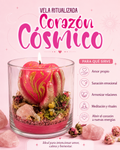 Corazón Cósmico: Vela Ritualizada