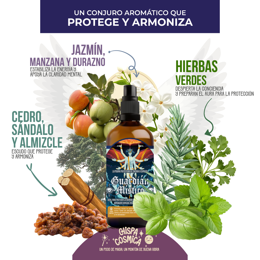 Guardián Místico: Pócima protectora de energía y espacios.