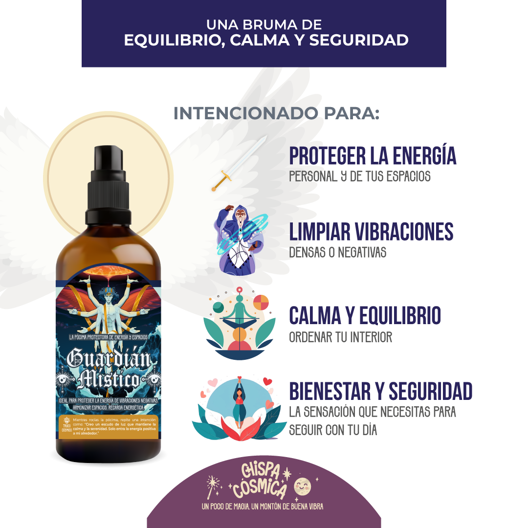 Guardián Místico: Pócima protectora de energía y espacios.