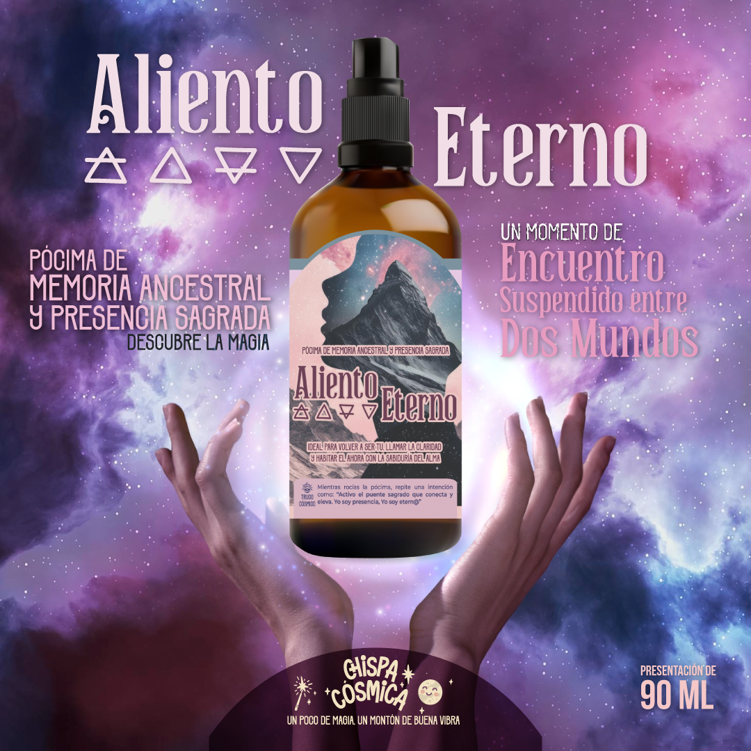 Aliento Eterno: Pócima de memoria ancestral y presencia sagrada.