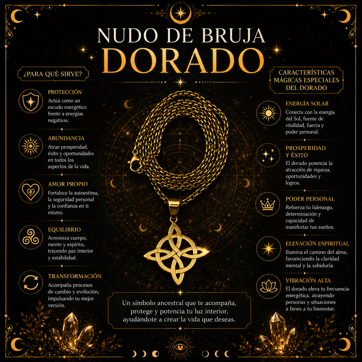Nudo de Bruja: Dorado