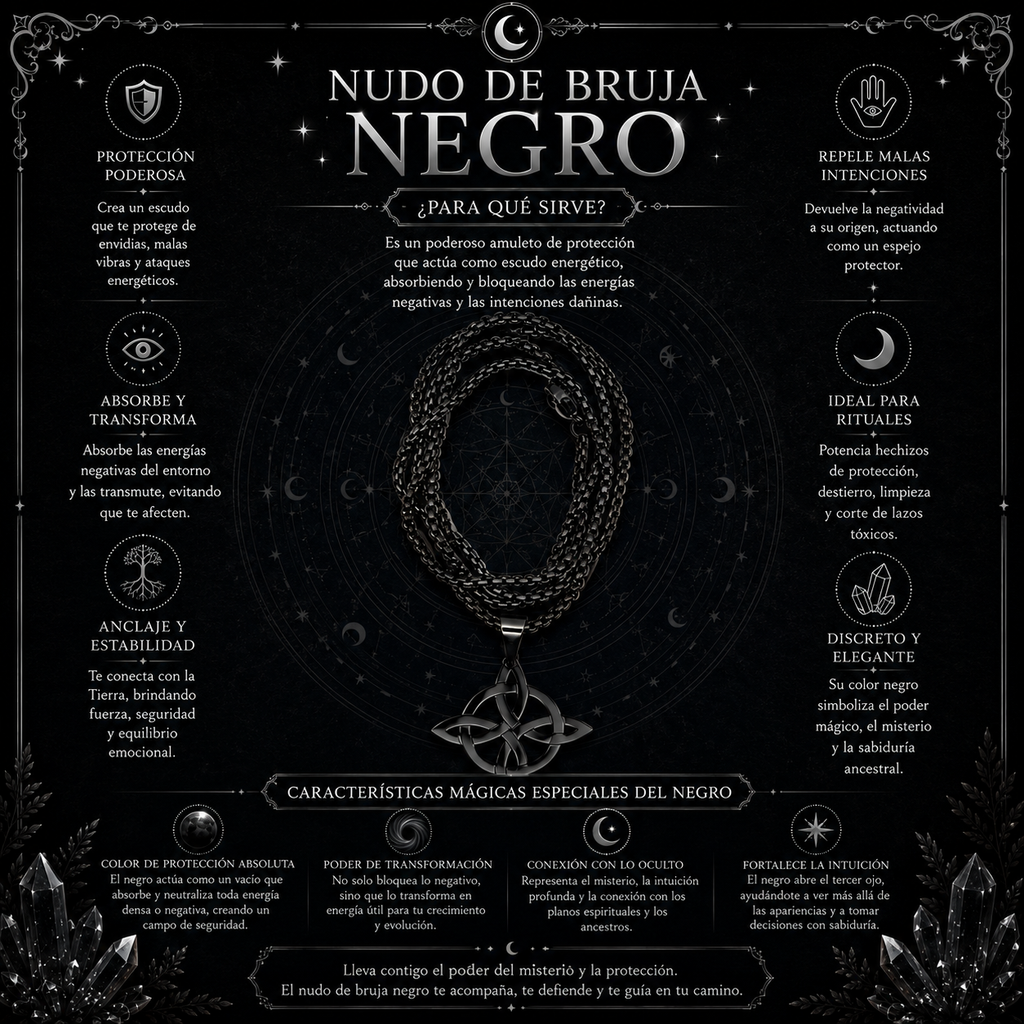 Nudo de Bruja: Negro