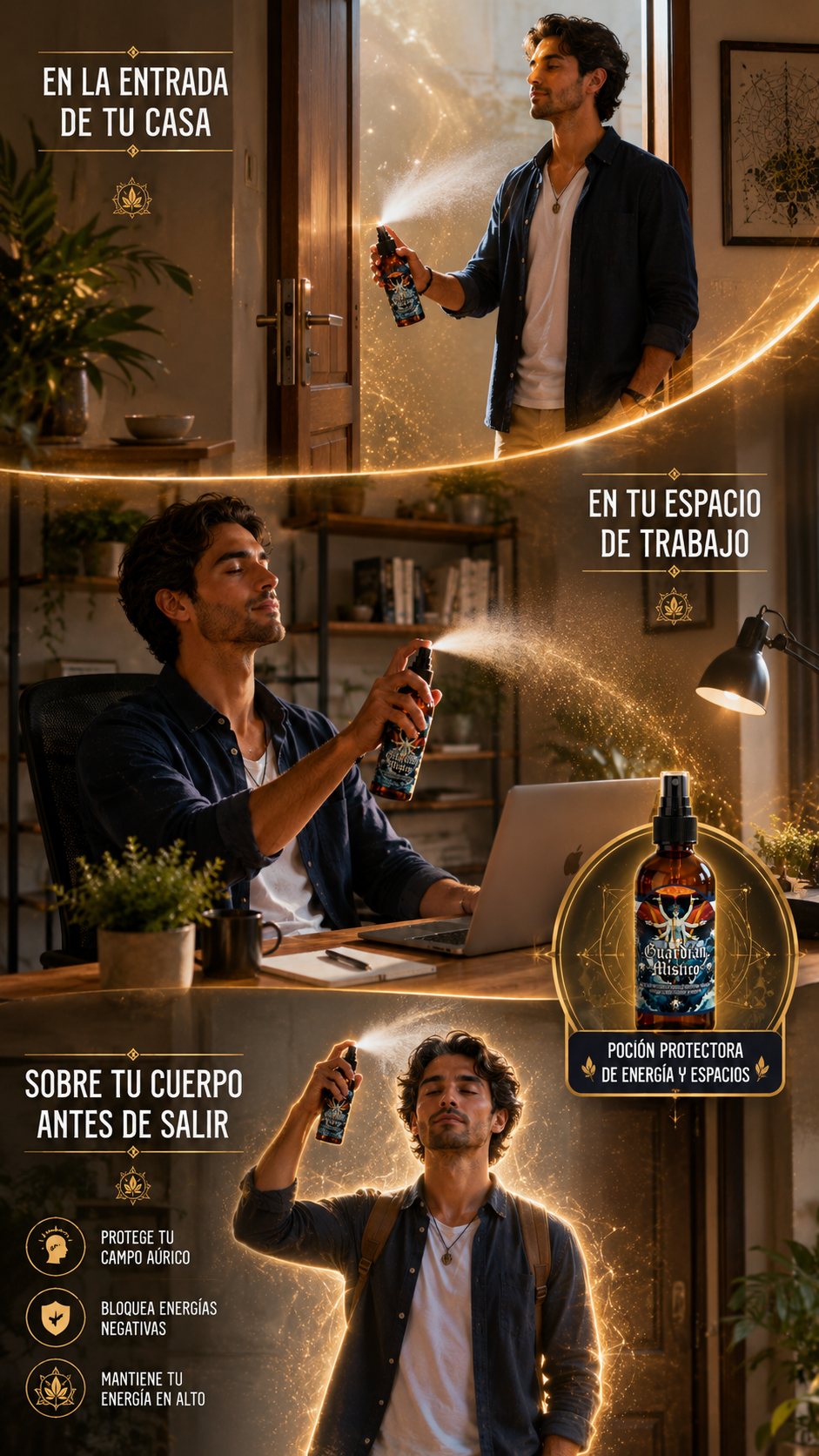 Guardián Místico: Pócima protectora de energía y espacios.