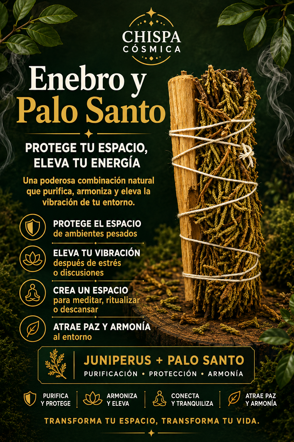 Atado Enebro y Palo Sando