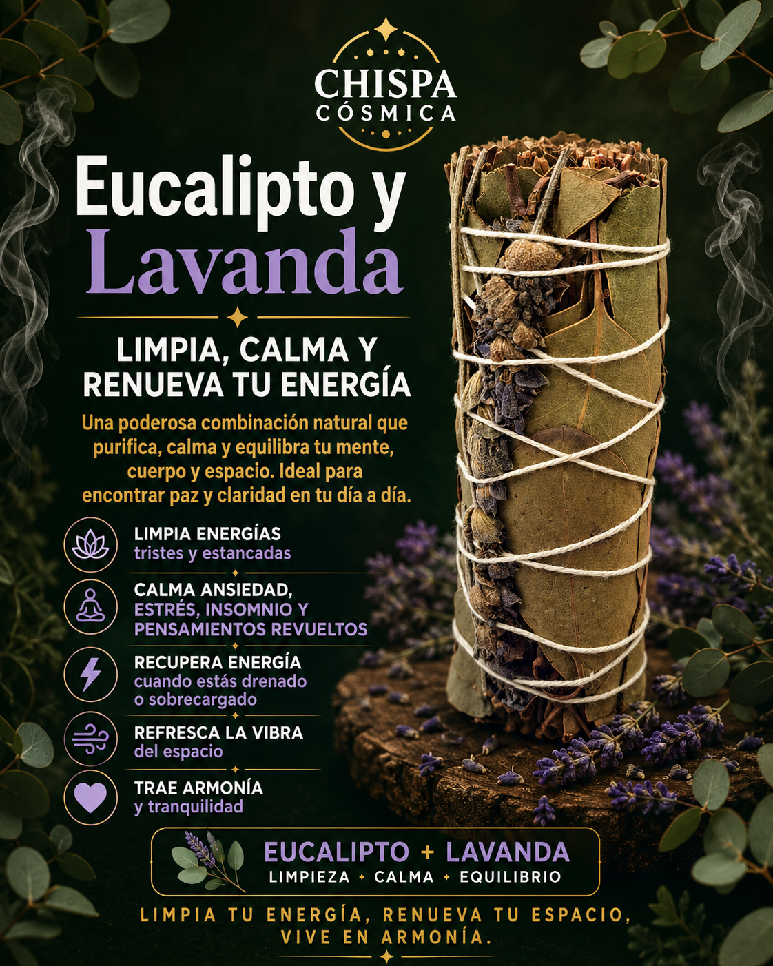 Atado Eucalipto y Lavanda