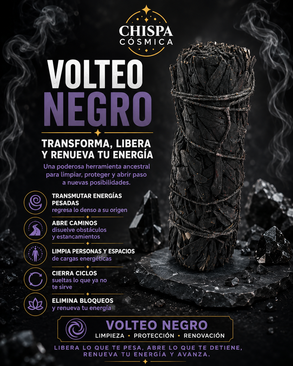 Atado Negro de Volteo