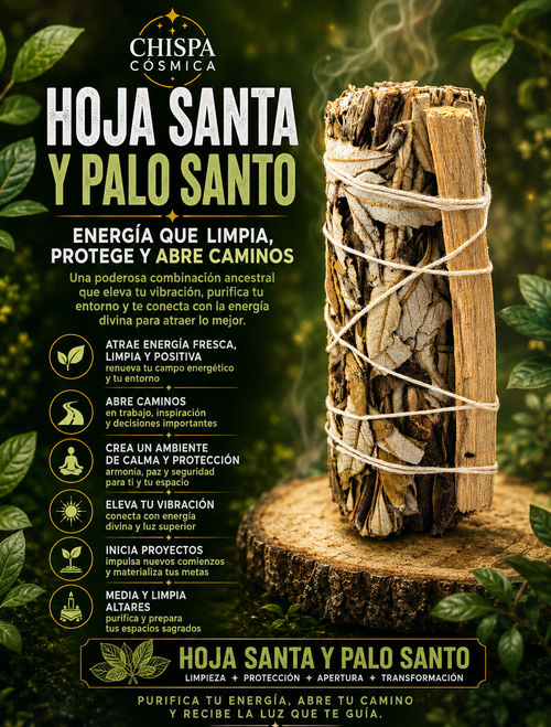 Atado Hoja Santa y Palo Santo