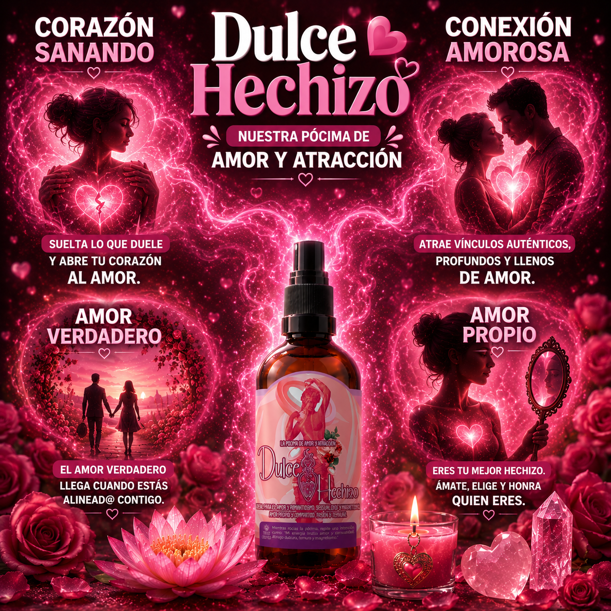 Dulce Hechizo: Pócima de amor y atracción.