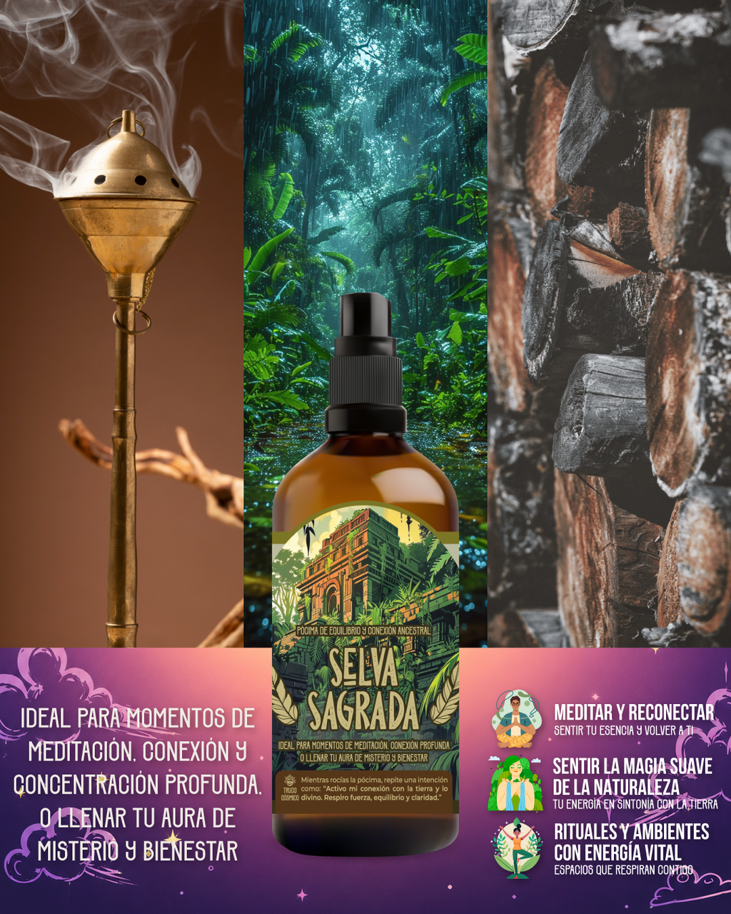 Selva Sagrada: Pocima de equilibrio y conexión ancestral.