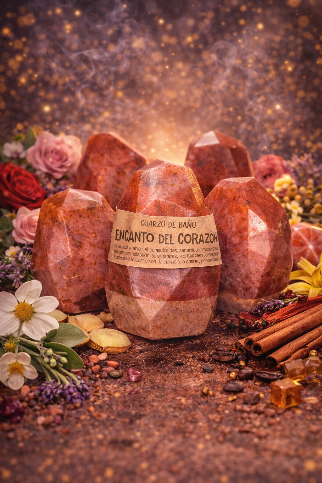 Encanto del Corazón: Jabón Holístico.