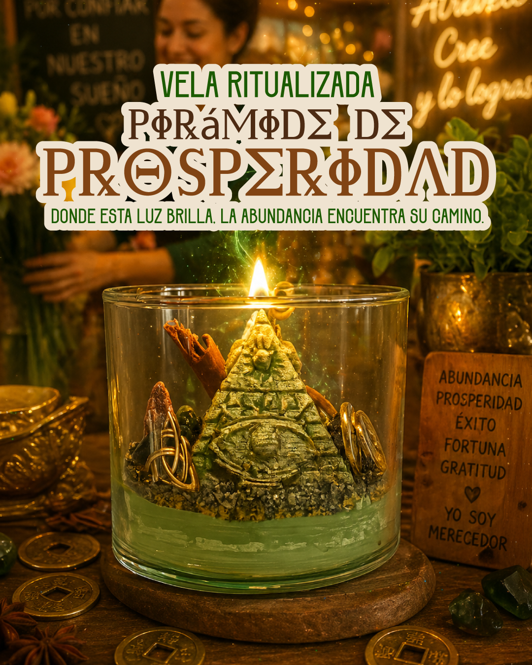 Pirámide de Prosperidad: Vela Ritualizada.