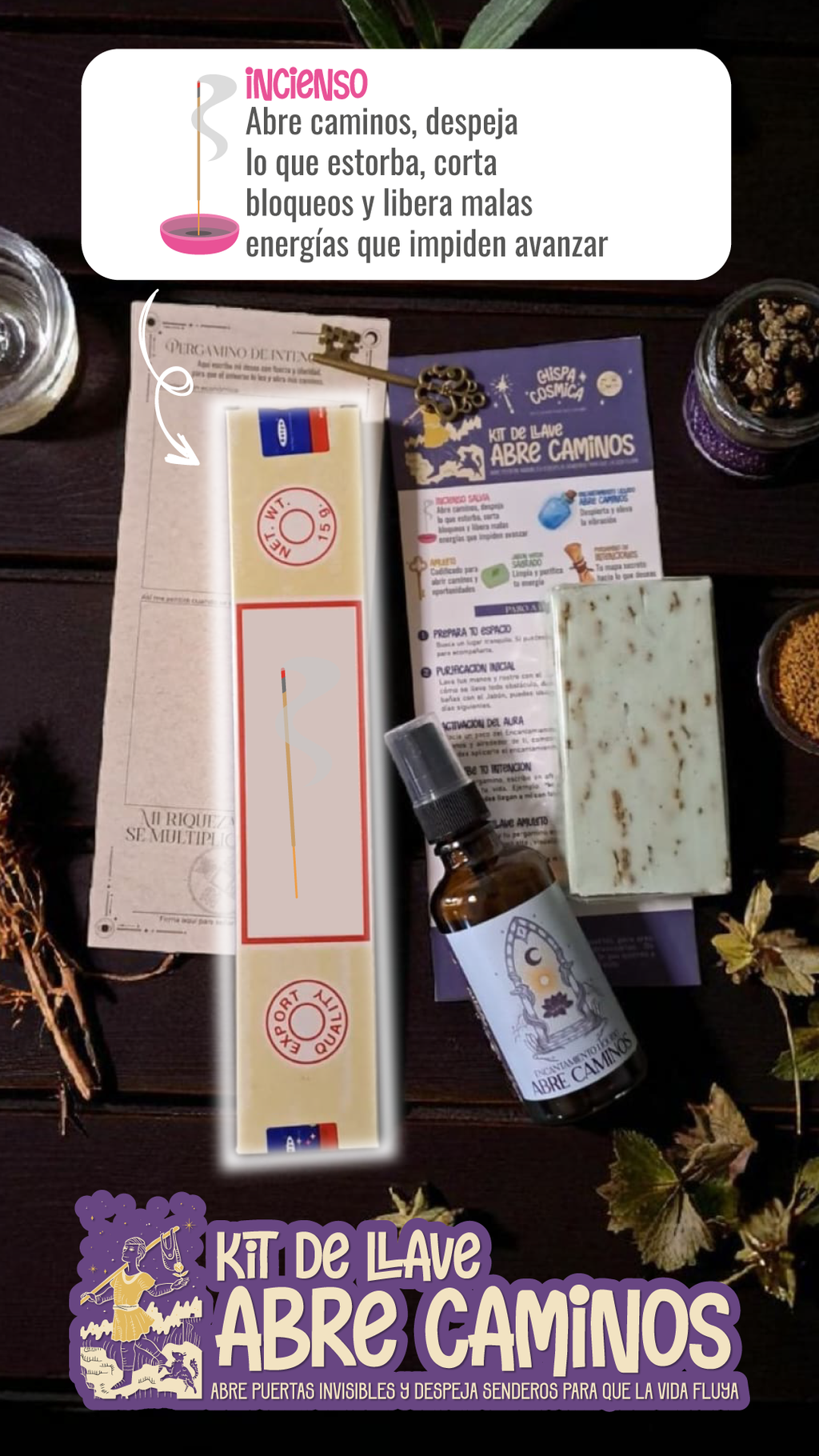 Llave Abre Caminos: Kit Ritual