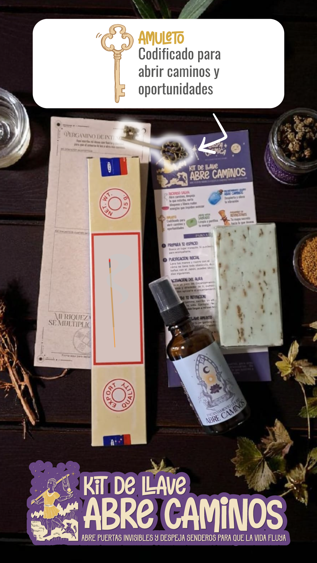 Llave Abre Caminos: Kit Ritual