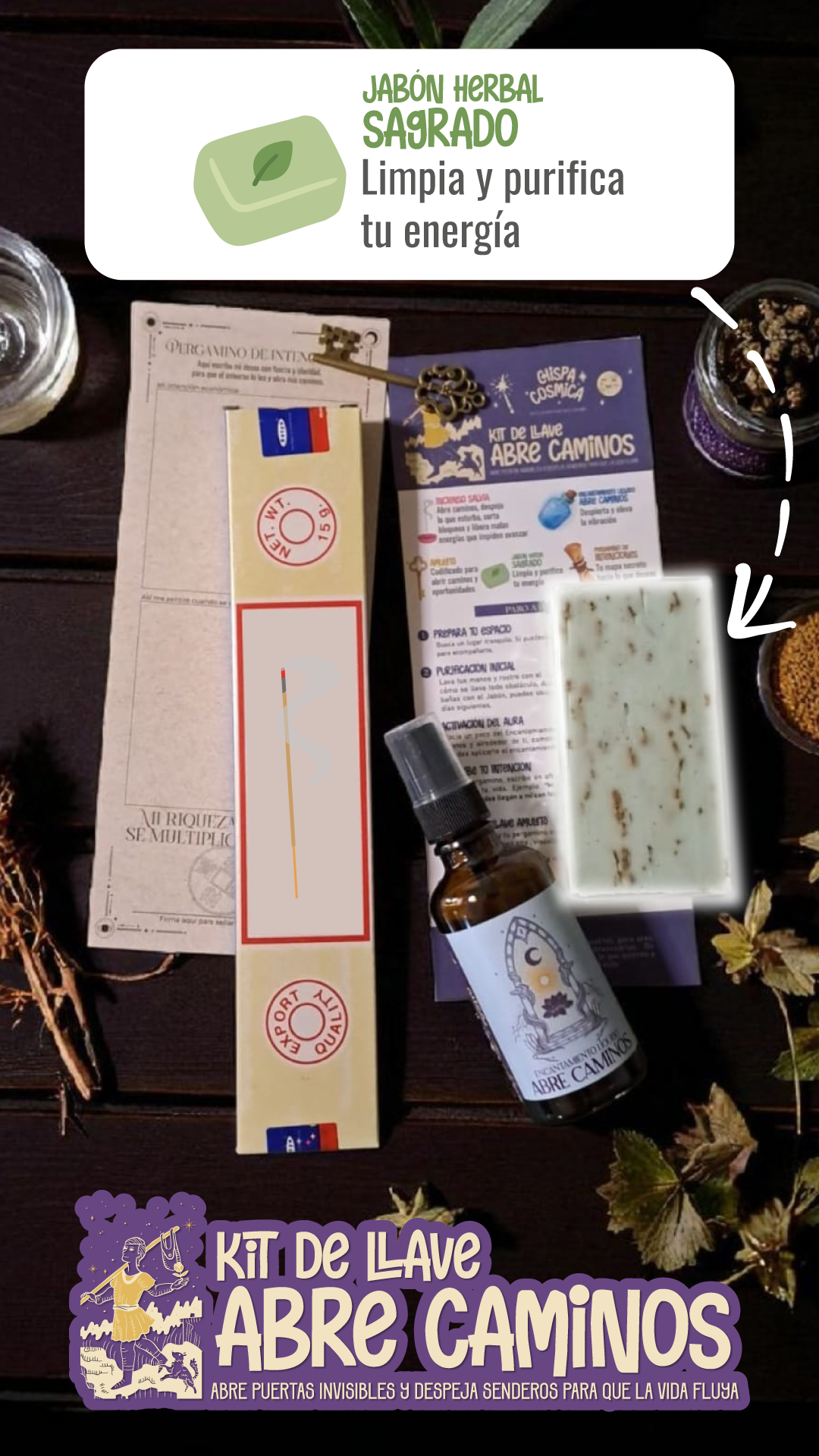 Llave Abre Caminos: Kit Ritual