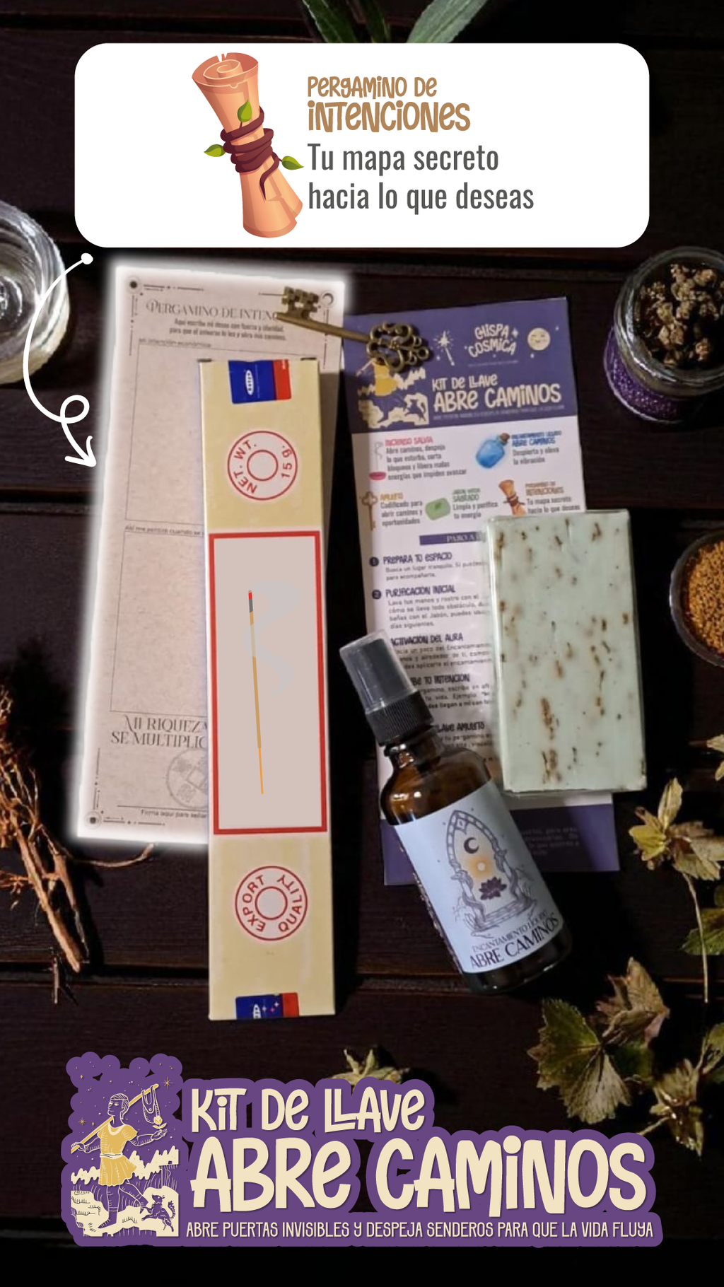 Llave Abre Caminos: Kit Ritual